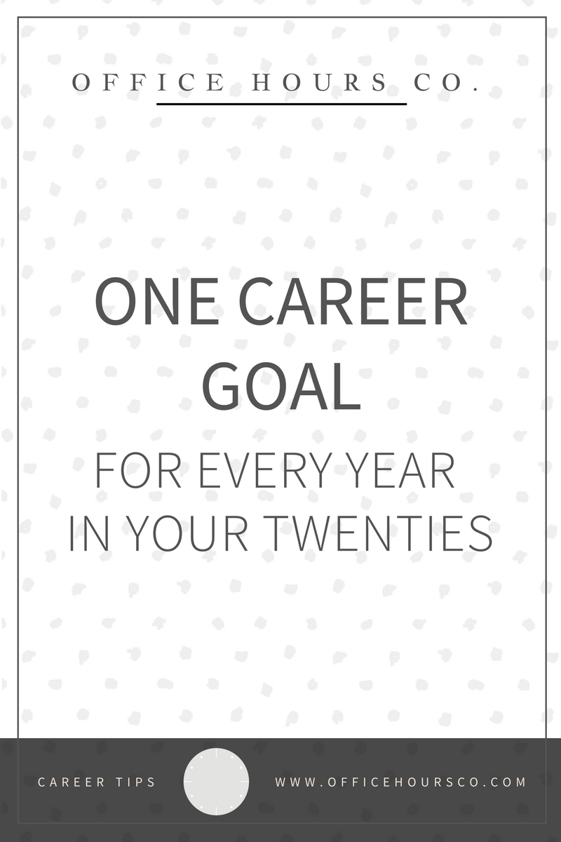 One Career Goal for Every Year in Your 20s